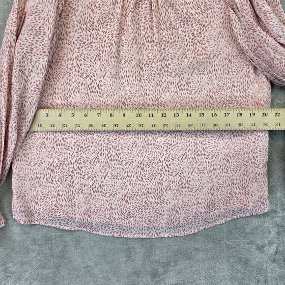 Vince Camuto Blouse Womens Medium Daisy Daze Long Sleeve Boho Top NWT - Picture 6 of 12